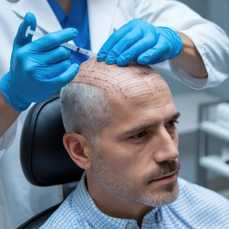 Hair transplant procedure explanation at Varadhi Hair N Glow Hair Transplant & Skin Laser Clinic, Vijayawada, Andhra Pradesh