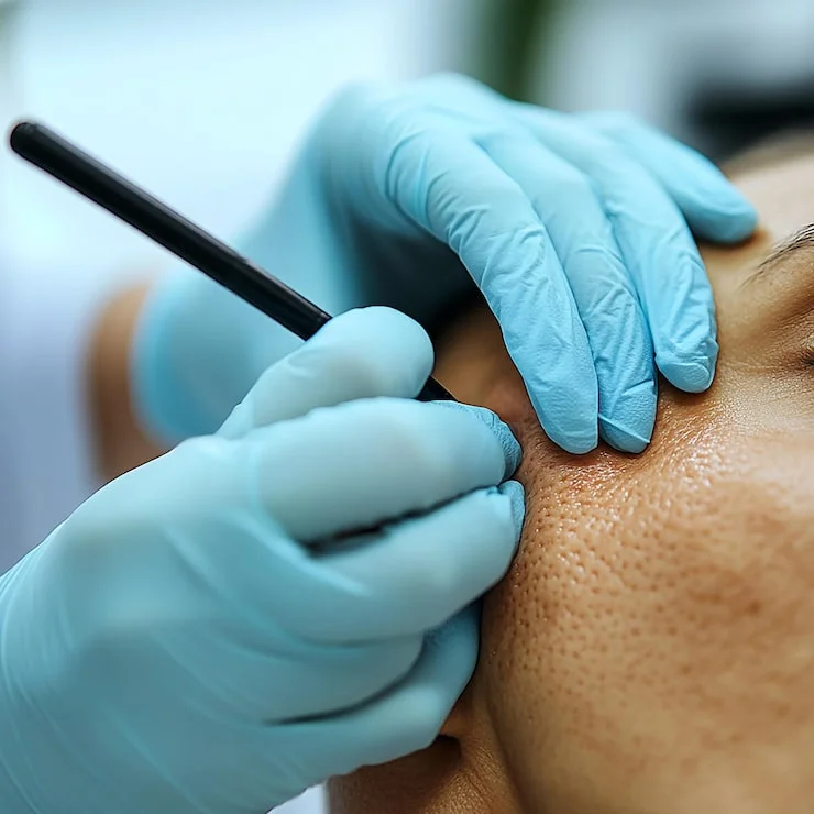 Mole removal treatment explanation at Varadhi Hair N Glow Hair Transplant & Skin Laser Clinic, Vijayawada