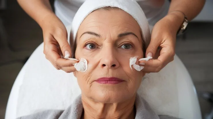 Anti-ageing treatment explanation at Varadhi Hair N Glow Hair Transplant & Skin Laser Clinic, Vijayawada, Andhra Pradesh